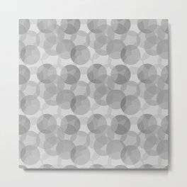 Gray Bubbles Metal Print