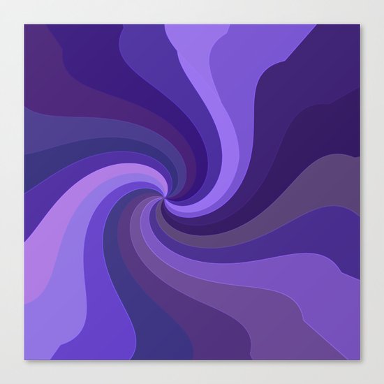 Purple Twirl One Canvas Print