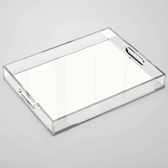 Pearl White - Solid Color Collection Acrylic Tray