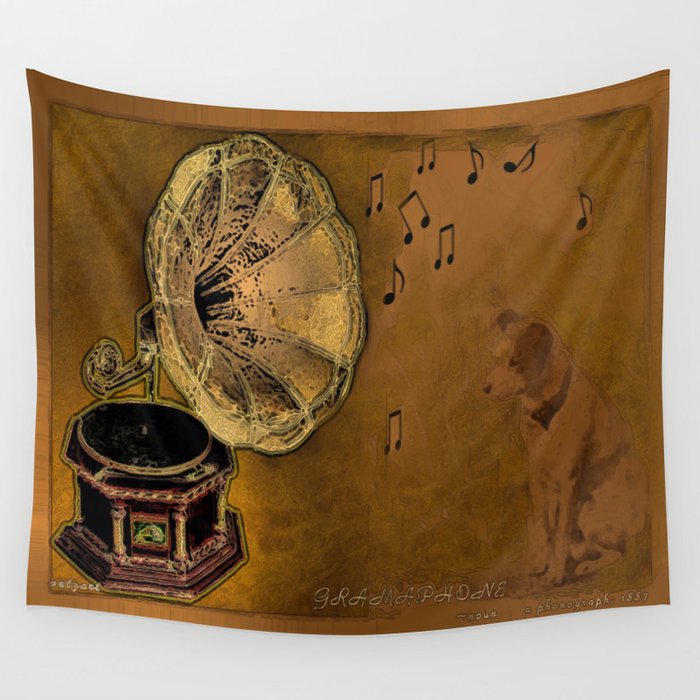 His Master's voice Wall Tapestry