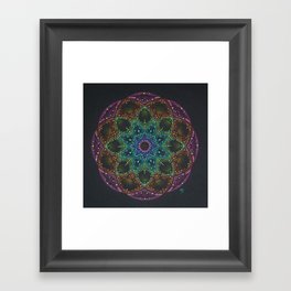 Bright colorful Mandala Framed Art Print