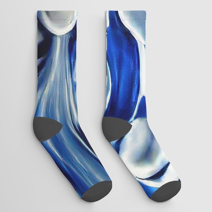Blue Waves Socks