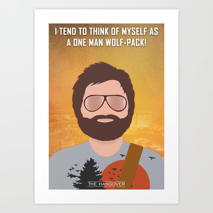 Alan (The Hangover) Minimalist Movie Vector Art Print by ...