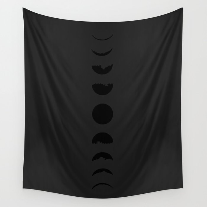moon in darkness Wall Tapestry
