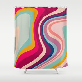 Boho Fluid Abstract Shower Curtain