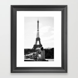 Morning in Paris by the Eiffel Tower Framed Art Print