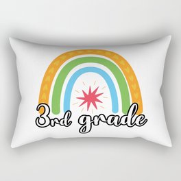 3rd Grade Rainbow Rectangular Pillow