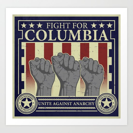 Fight for Columbia Art Print