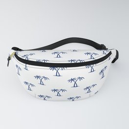 Blue Palm Trees Pattern Fanny Pack