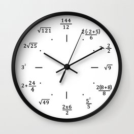 Math Clock - Clock Only Wall Clock