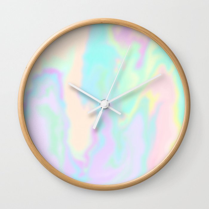 Iridescent Paint Wall Clock