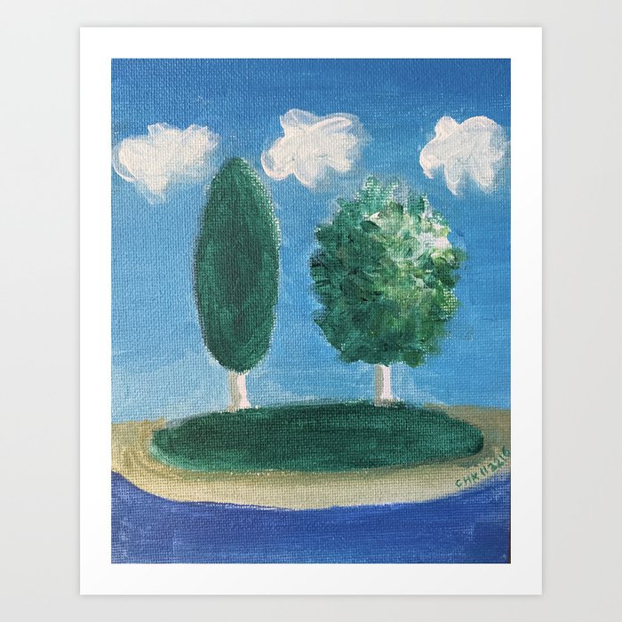Tree Island Art Print