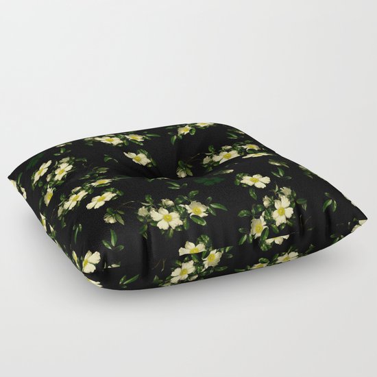 Cherokee White Roses Floor Pillow