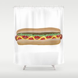 Hot Dog Shower Curtain