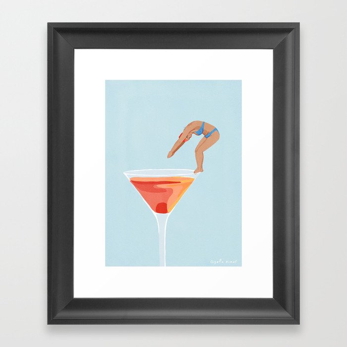 Cocktail Dip Framed Art Print