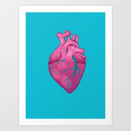 Hearts 01 - Human Heart Art Print