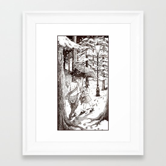 The Lion The Witch And The Wardrobe Framed Art Print By