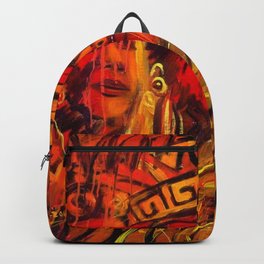 Indigenous Inca Tribes People portrait painting by Ortega Maila Backpack | Ecuador, Machupicchu, Quito, Chichenitza, Mexico, Nicaragua, Painting, Temple, Mayan, Mexican 
