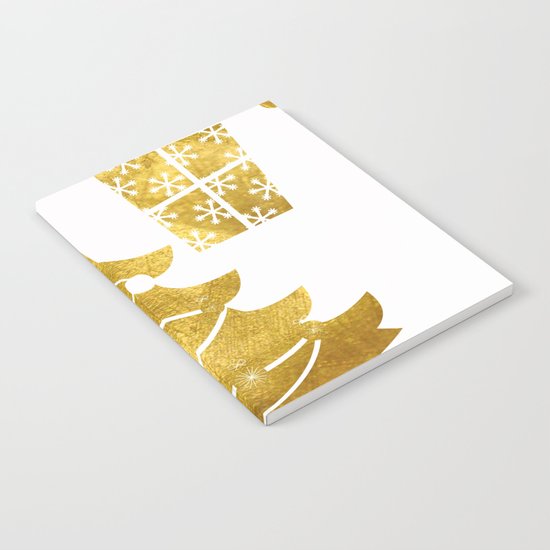 Gold Christmas 03 Notebook