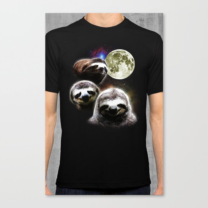 Funny Space Sloths Canvas Print