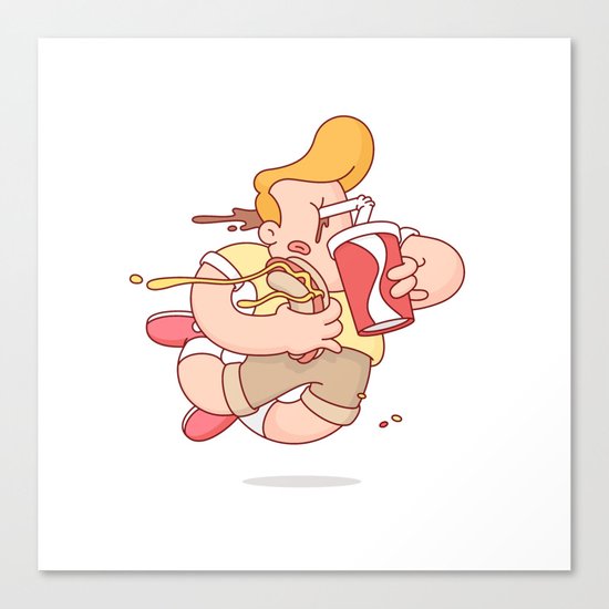 Fast Food. Canvas Print