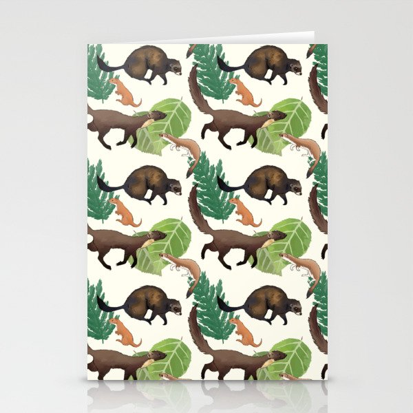 Mustelid Print Stationery Cards