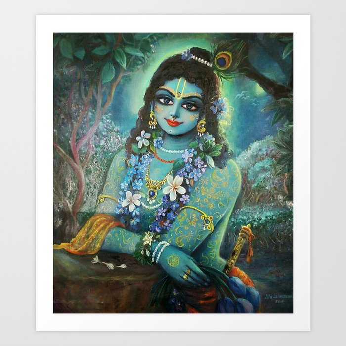 Krishna Art Print