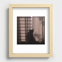Beau in the Window Recessed Framed Print