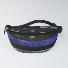 Police Thin Blue Line Flag Fanny Pack
