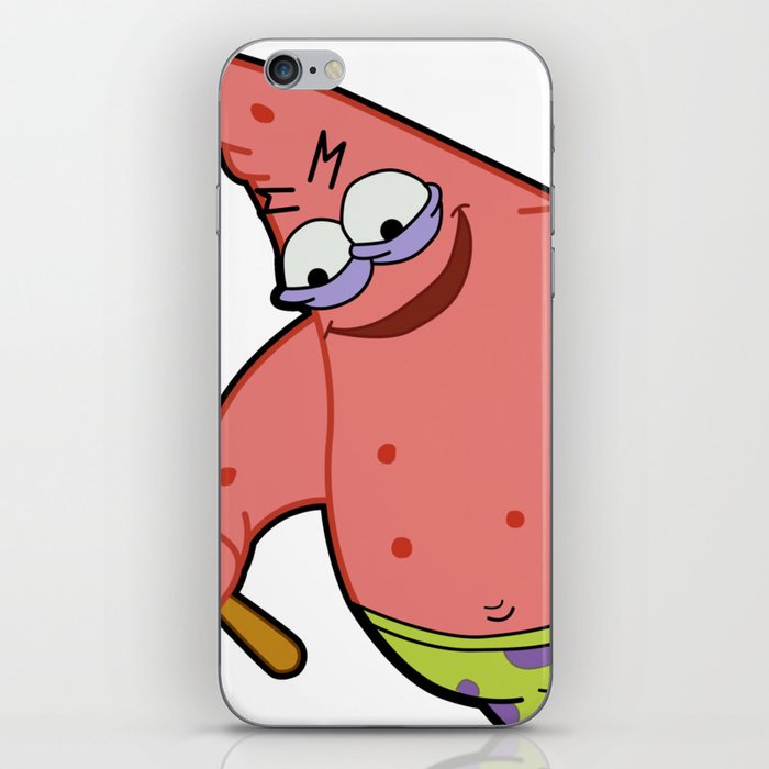 Savage Patrick Star Meme Evil Angry Spongebob Squarepants Iphone Skin By Pockying Society6