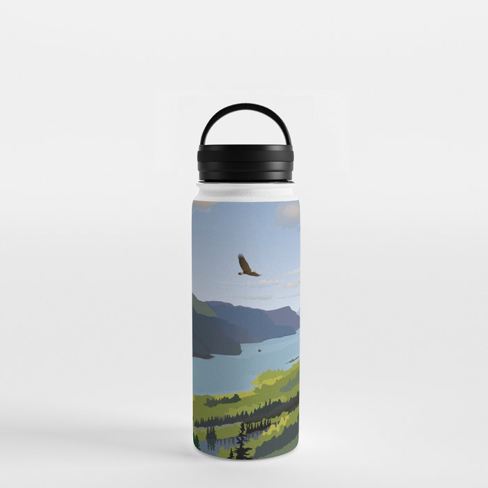 The Columbia River Gorge BRIGHTER! Water Bottle by Christine Rains