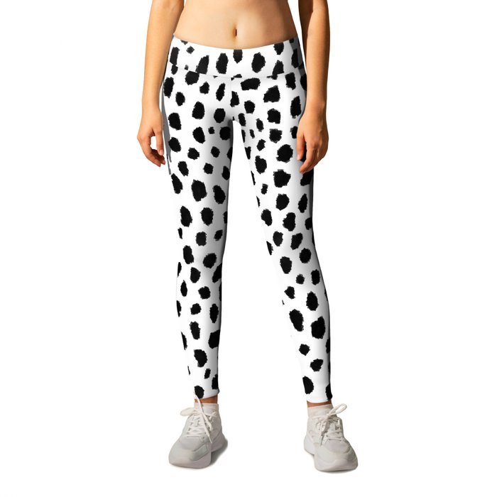 Dalmatian Spots (black/white) Leggings