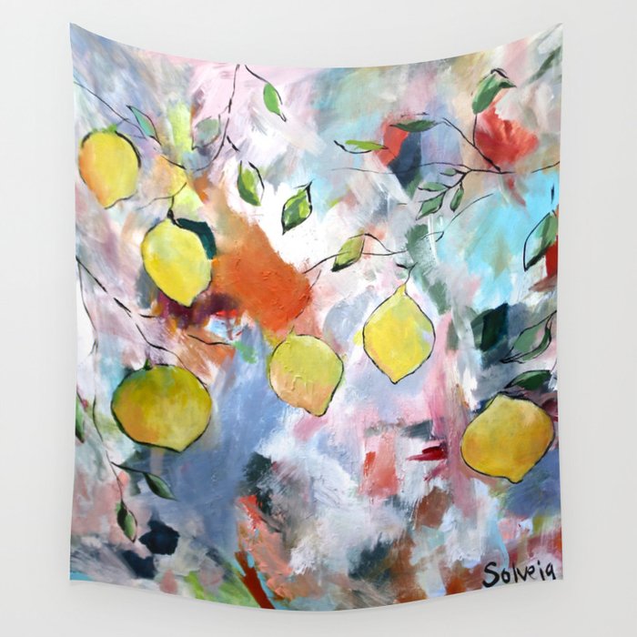 When Life Gives You Lemons, Paint Them Wall Tapestry