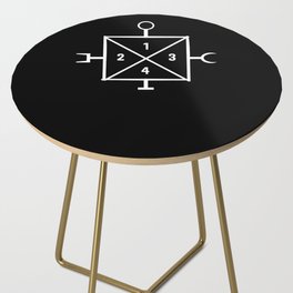 Wiccan Symbol Side Table
