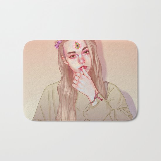 Opened third eye Bath Mat