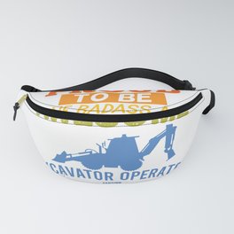 Construction digger driver excavator bucket Fanny Pack