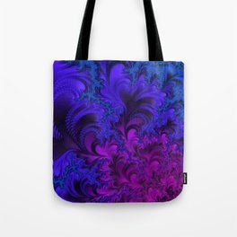 Midnight Insanity Fractal  Tote Bag