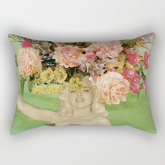Floral Fashions II Rectangular Pillow