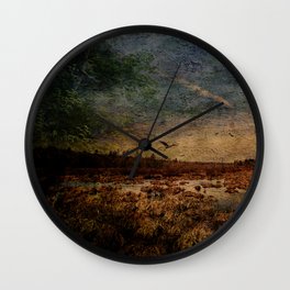Heron in the Marshes Wall Clock