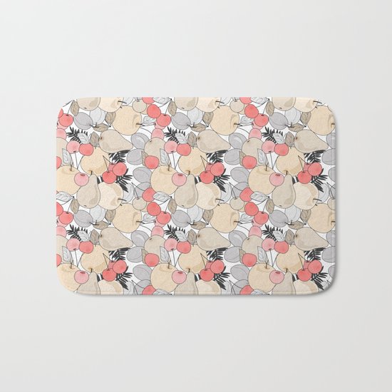 Fruit market . 3 Retro . Bath Mat