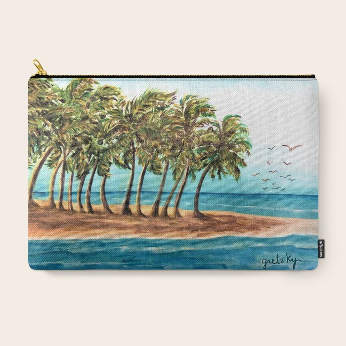 Private Island Painting Carry All Pouch By Paintingsbygretzky
