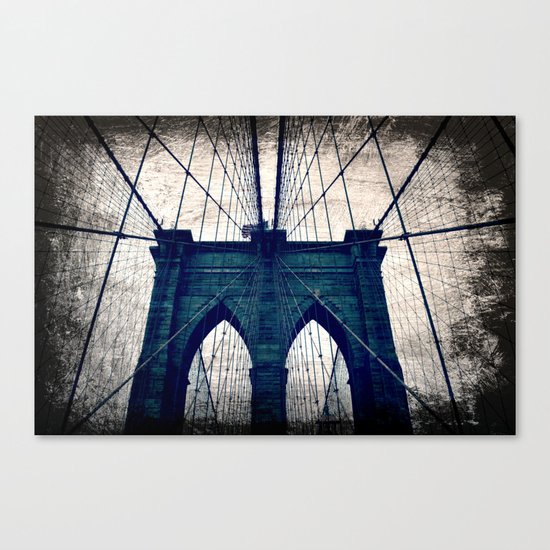 Brooklyn Bridge texture Canvas Print