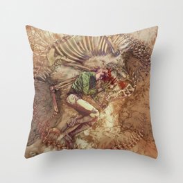 Scary Monster Throw Pillow