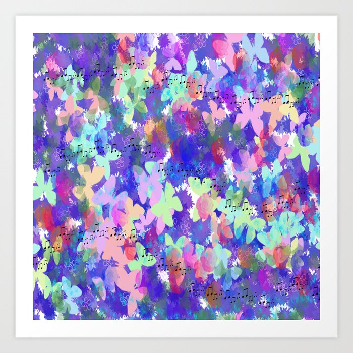 Dream Garden Melody Art Print