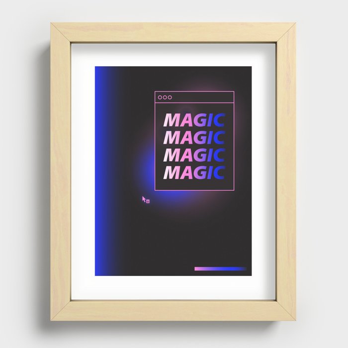 MAGIC MAGIC MAGIC MAGIC Recessed Framed Print