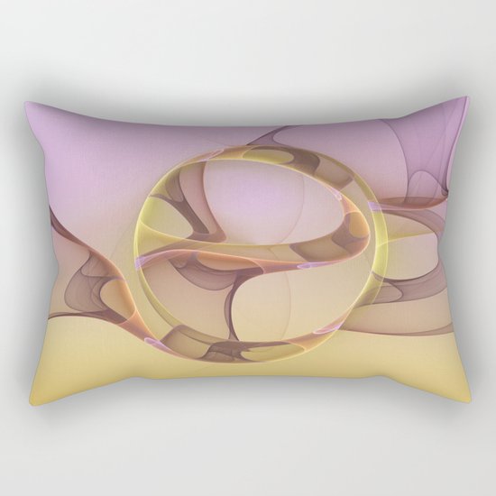 Abstract Motions, Modern Fractal Art Rectangular Pillow