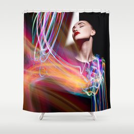 Neon Shower Curtain