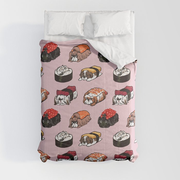 Sushi Shih Tzu Comforter