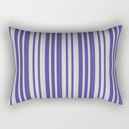 [ Thumbnail: Light Gray and Dark Slate Blue Colored Lines Pattern Rectangular Pillow ]