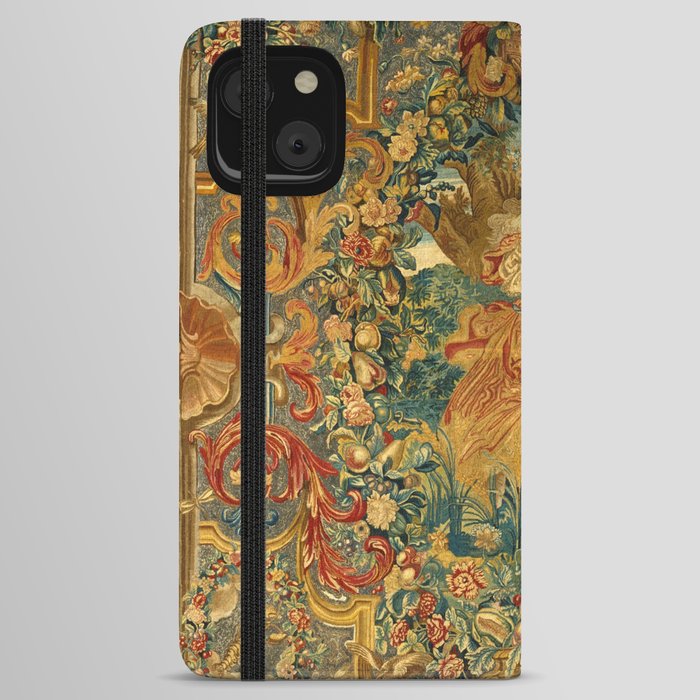 Vintage Embroidery Tapestry- Seasons of Elements Summer iPhone Wallet Case